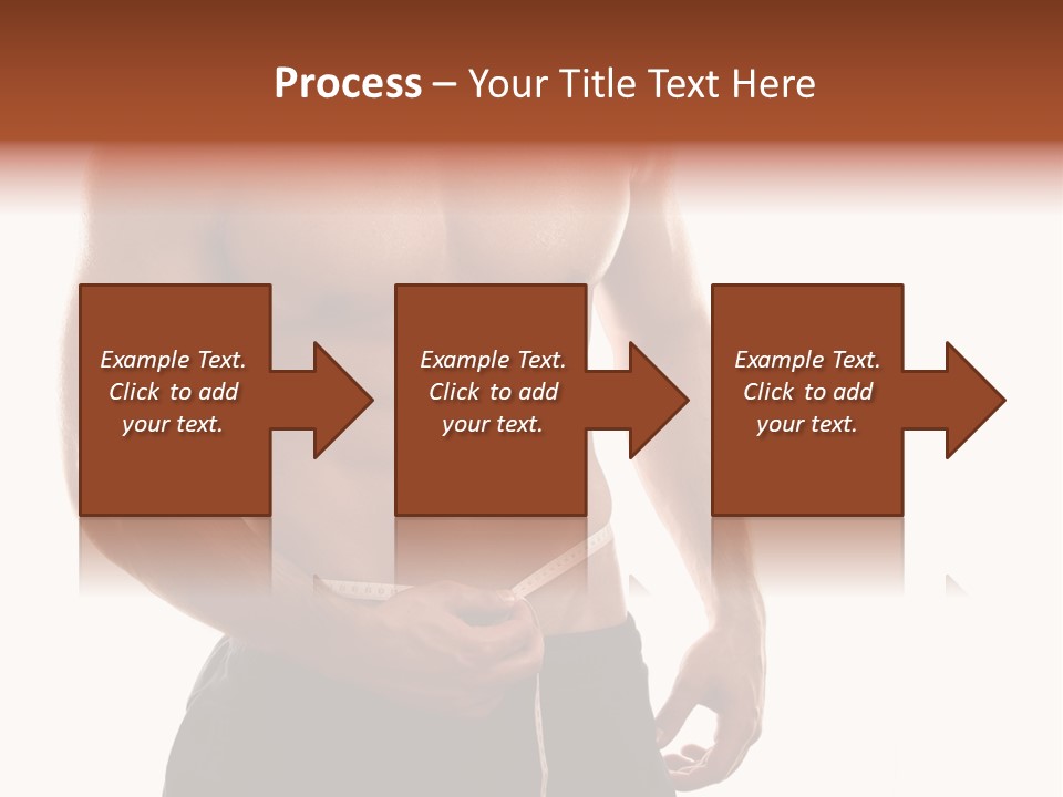 Bodybuilding Slim Asian PowerPoint Template