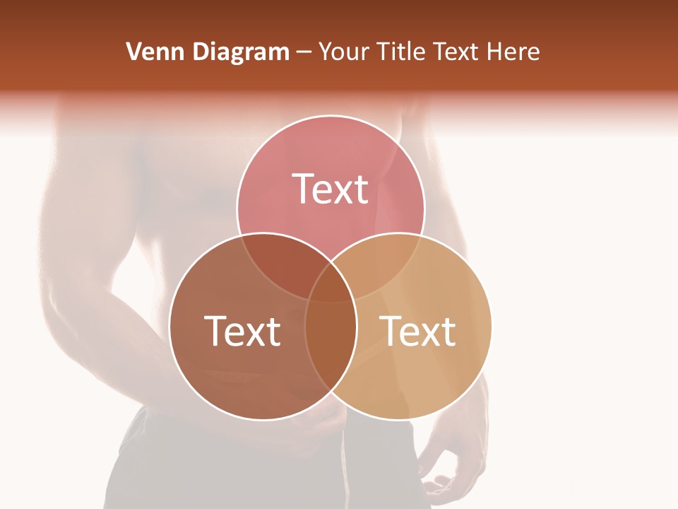 Bodybuilding Slim Asian PowerPoint Template