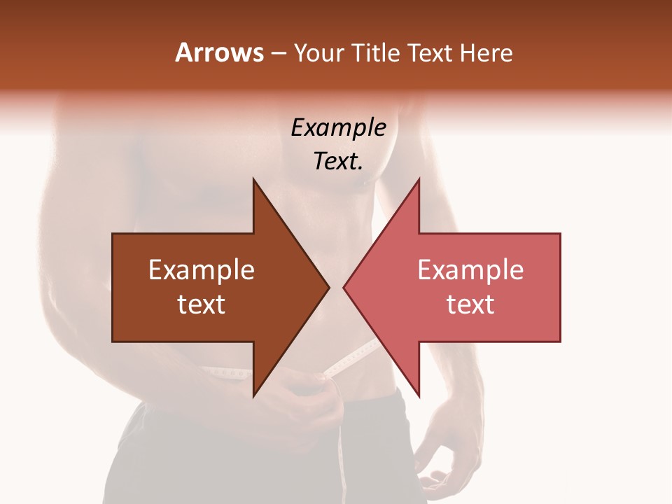 Bodybuilding Slim Asian PowerPoint Template