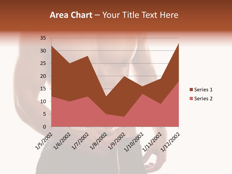 Bodybuilding Slim Asian PowerPoint Template