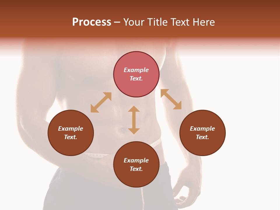 Bodybuilding Slim Asian PowerPoint Template