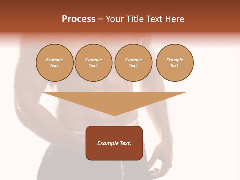 Bodybuilding Slim Asian PowerPoint Template