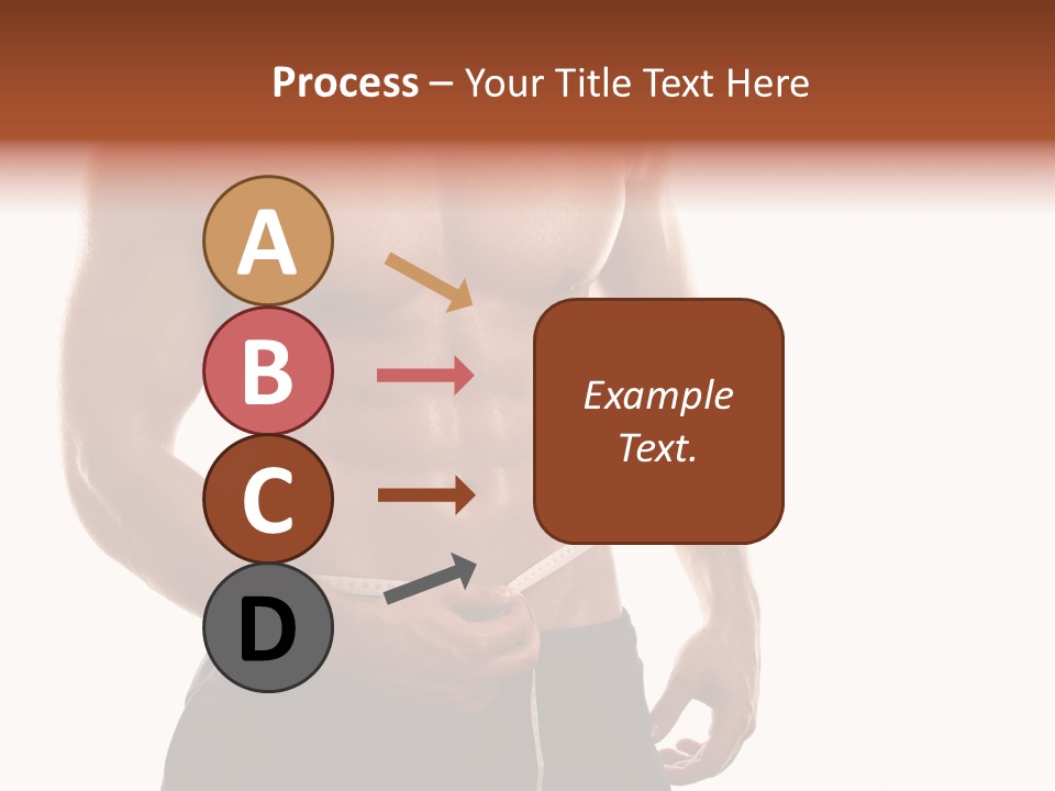 Bodybuilding Slim Asian PowerPoint Template