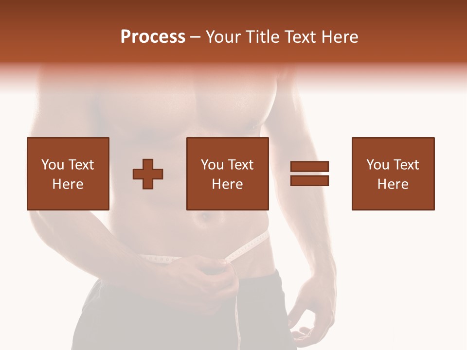 Bodybuilding Slim Asian PowerPoint Template