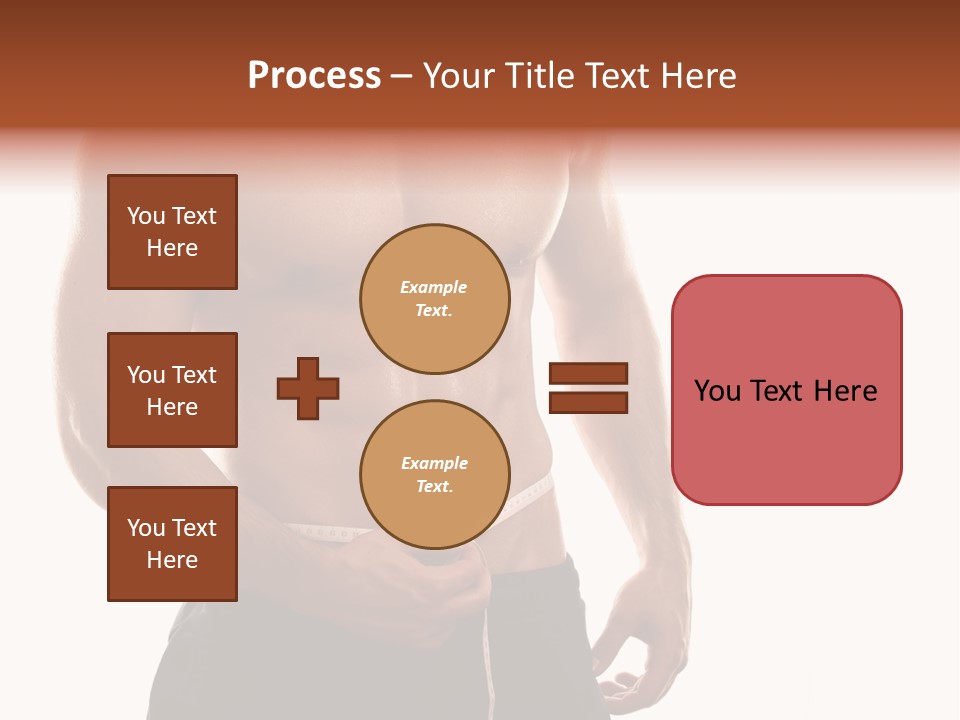Bodybuilding Slim Asian PowerPoint Template