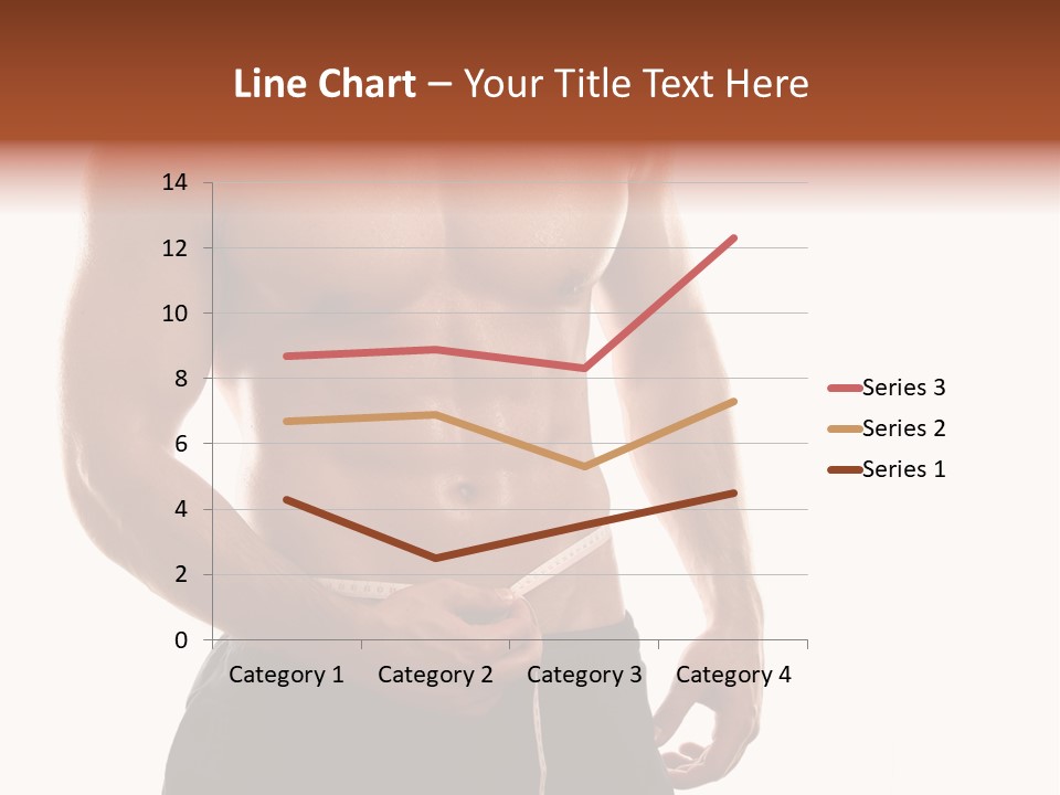 Bodybuilding Slim Asian PowerPoint Template
