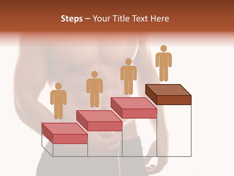 Bodybuilding Slim Asian PowerPoint Template