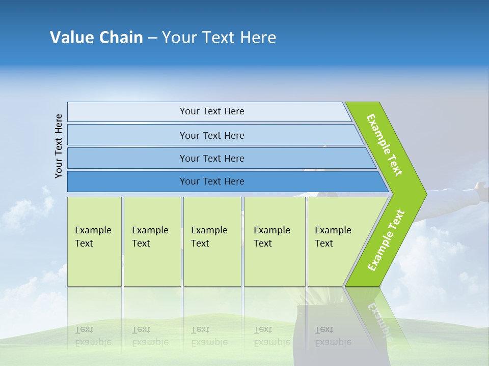 Person Business Blue PowerPoint Template