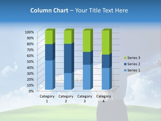 Person Business Blue PowerPoint Template