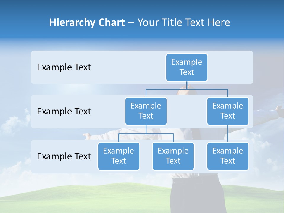 Person Business Blue PowerPoint Template