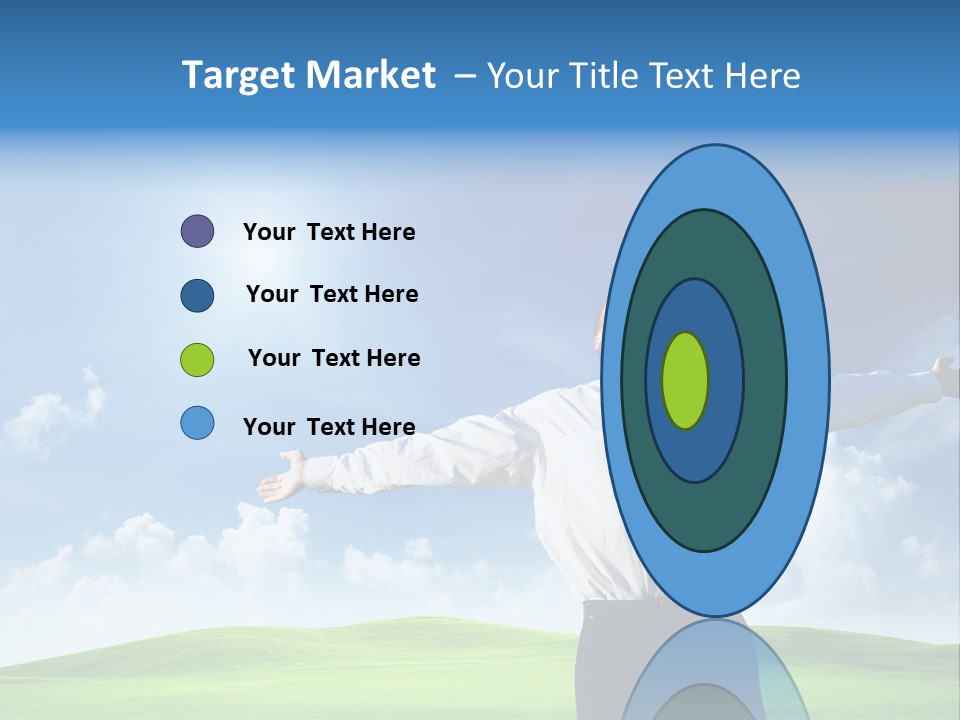 Person Business Blue PowerPoint Template