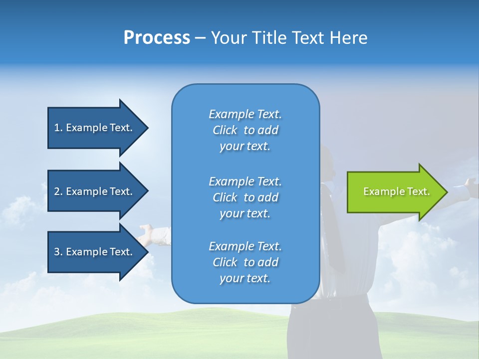 Person Business Blue PowerPoint Template
