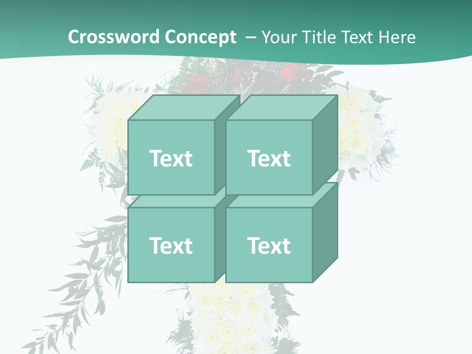Pink Flower Pattern PowerPoint Template