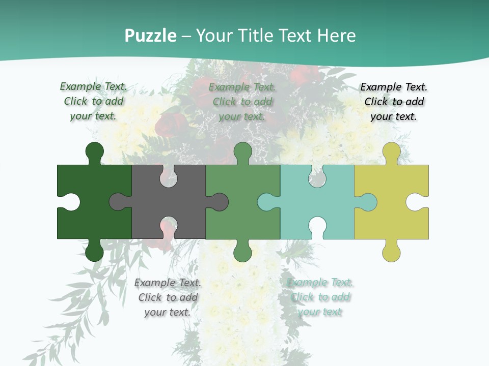 Pink Flower Pattern PowerPoint Template