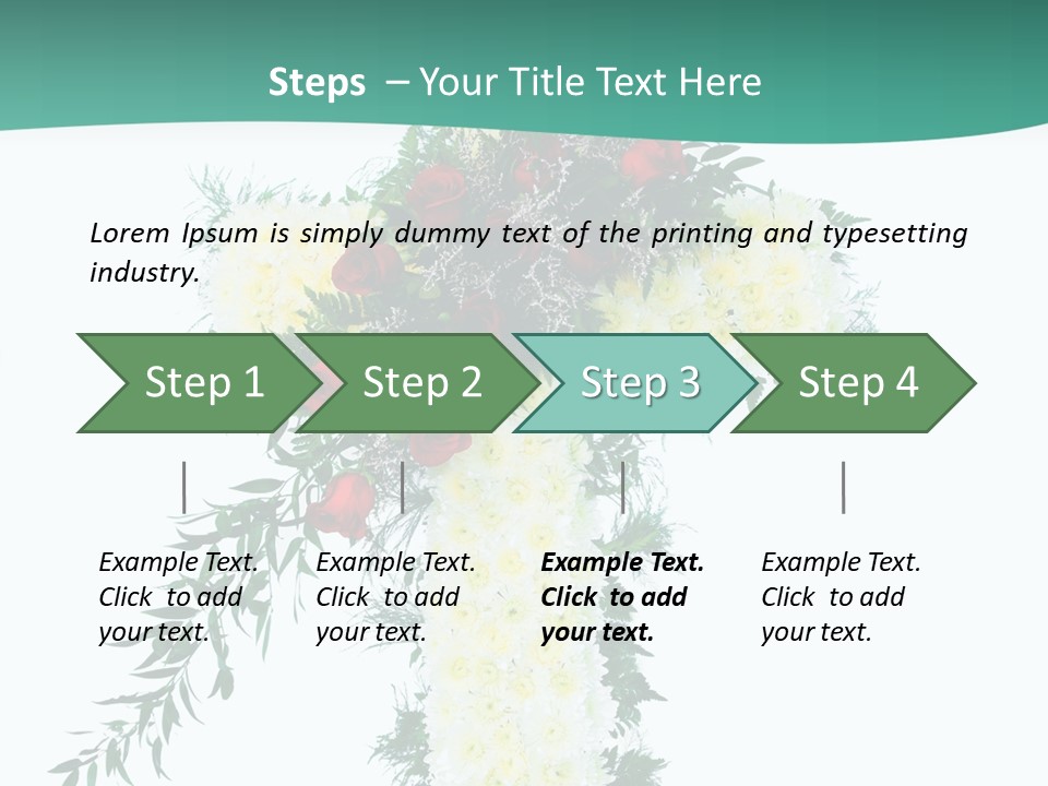 Pink Flower Pattern PowerPoint Template
