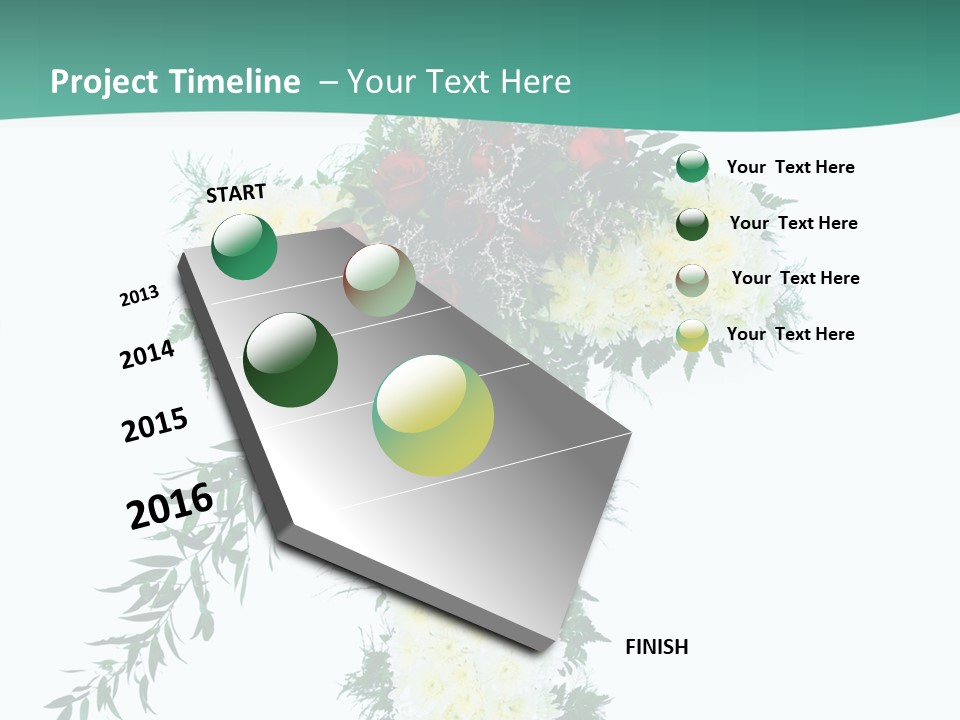 Pink Flower Pattern PowerPoint Template