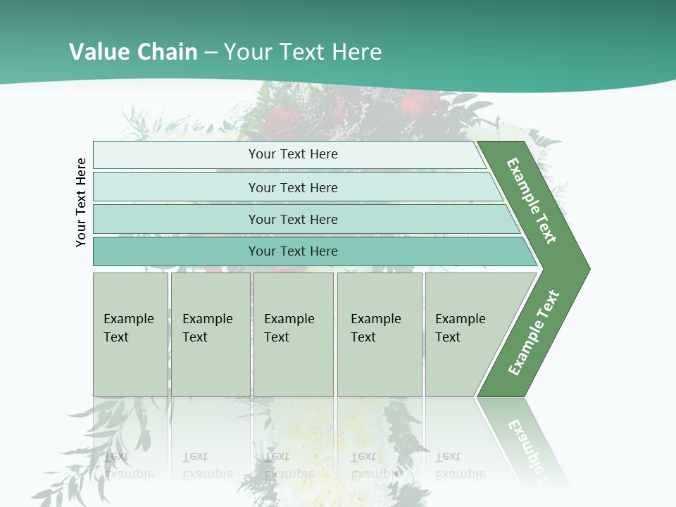 Pink Flower Pattern PowerPoint Template
