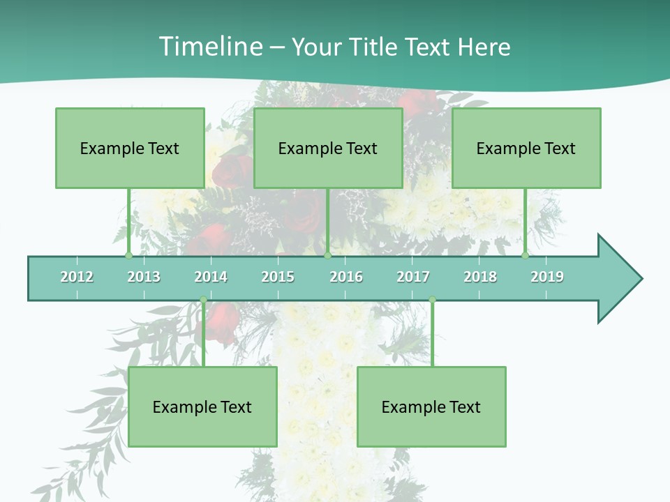 Pink Flower Pattern PowerPoint Template