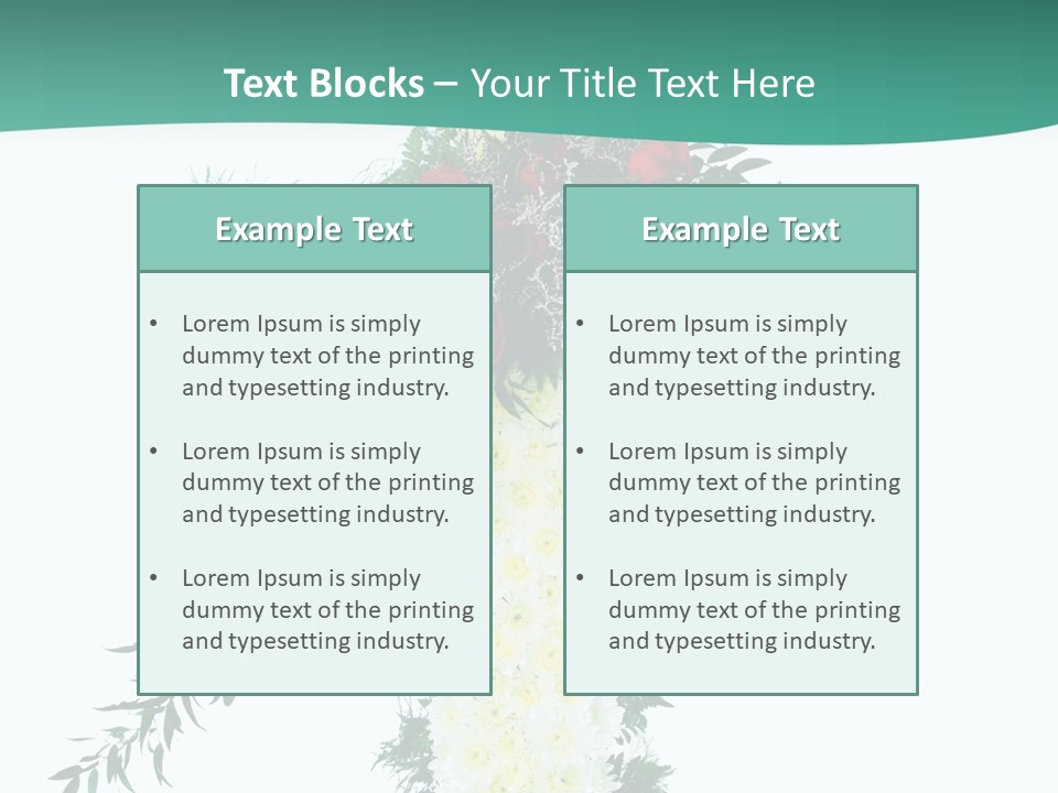 Pink Flower Pattern PowerPoint Template