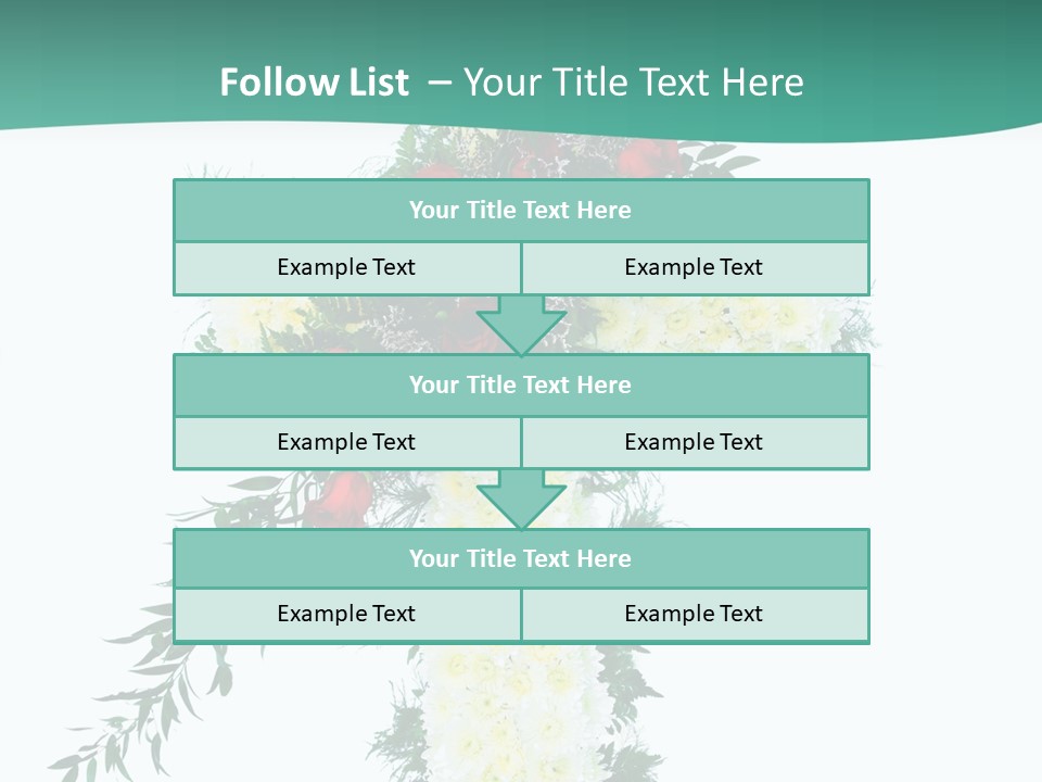 Pink Flower Pattern PowerPoint Template
