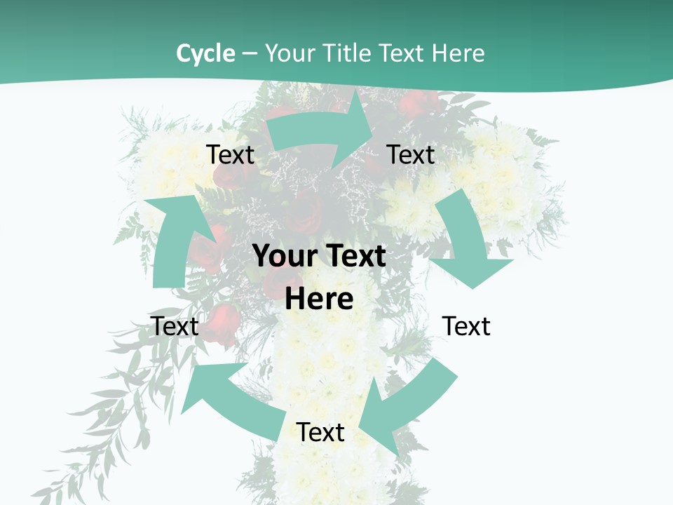 Pink Flower Pattern PowerPoint Template