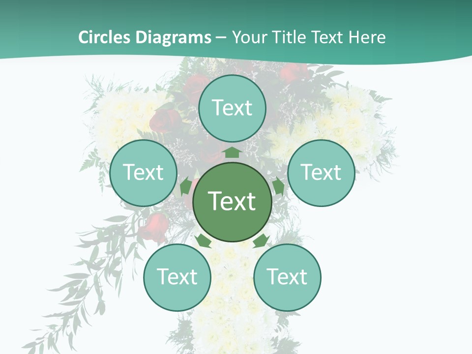 Pink Flower Pattern PowerPoint Template