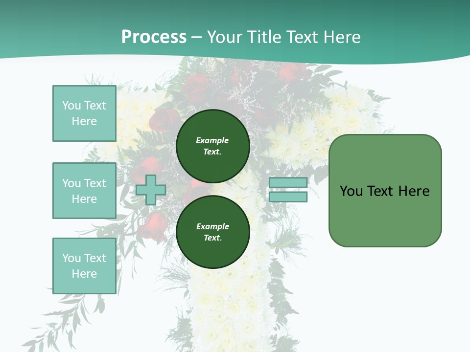 Pink Flower Pattern PowerPoint Template