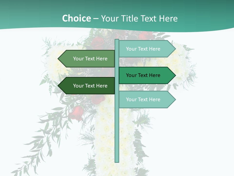 Pink Flower Pattern PowerPoint Template