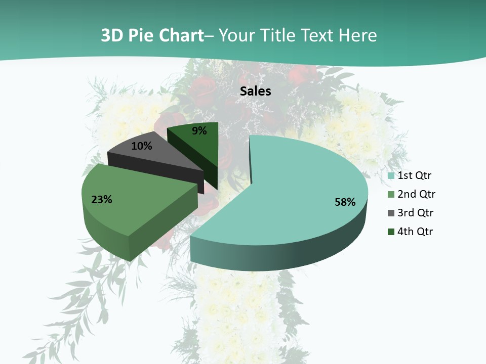 Pink Flower Pattern PowerPoint Template