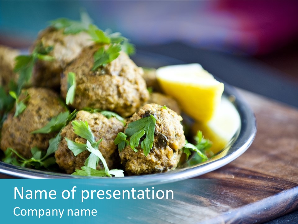 Lamb Natural Delicious PowerPoint Template