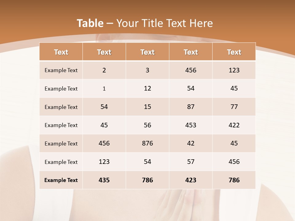 Hair View Lifestyle PowerPoint Template