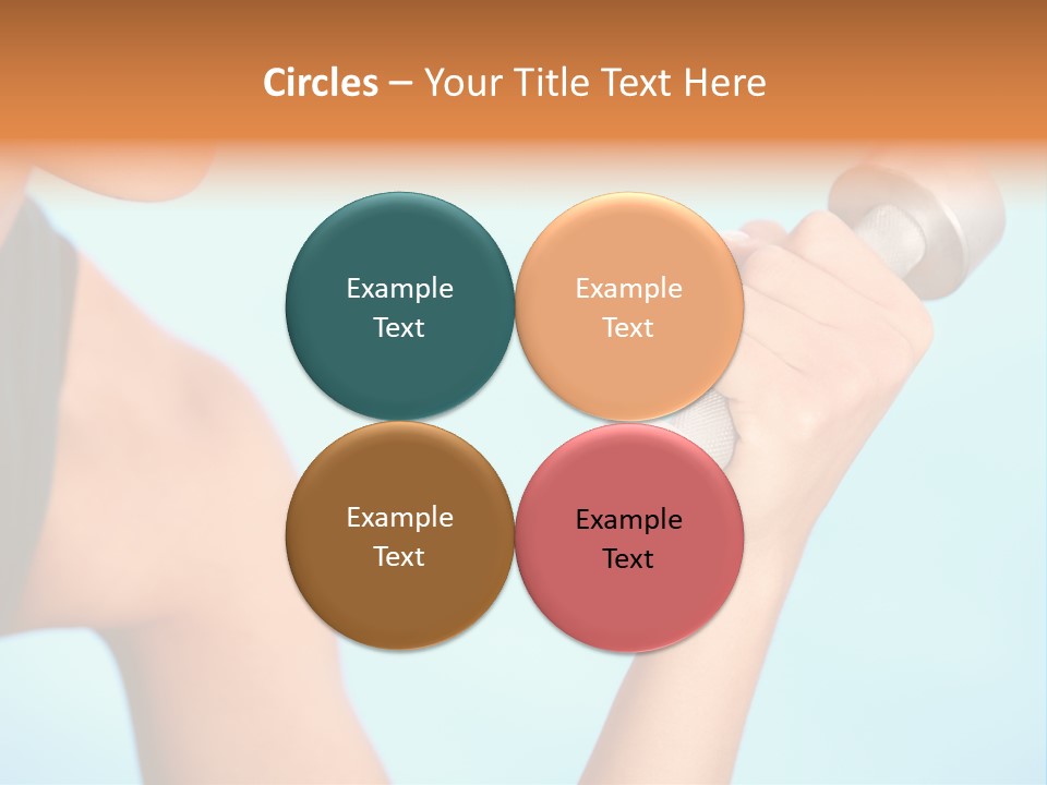 Barbell Weightlifting Healthy PowerPoint Template