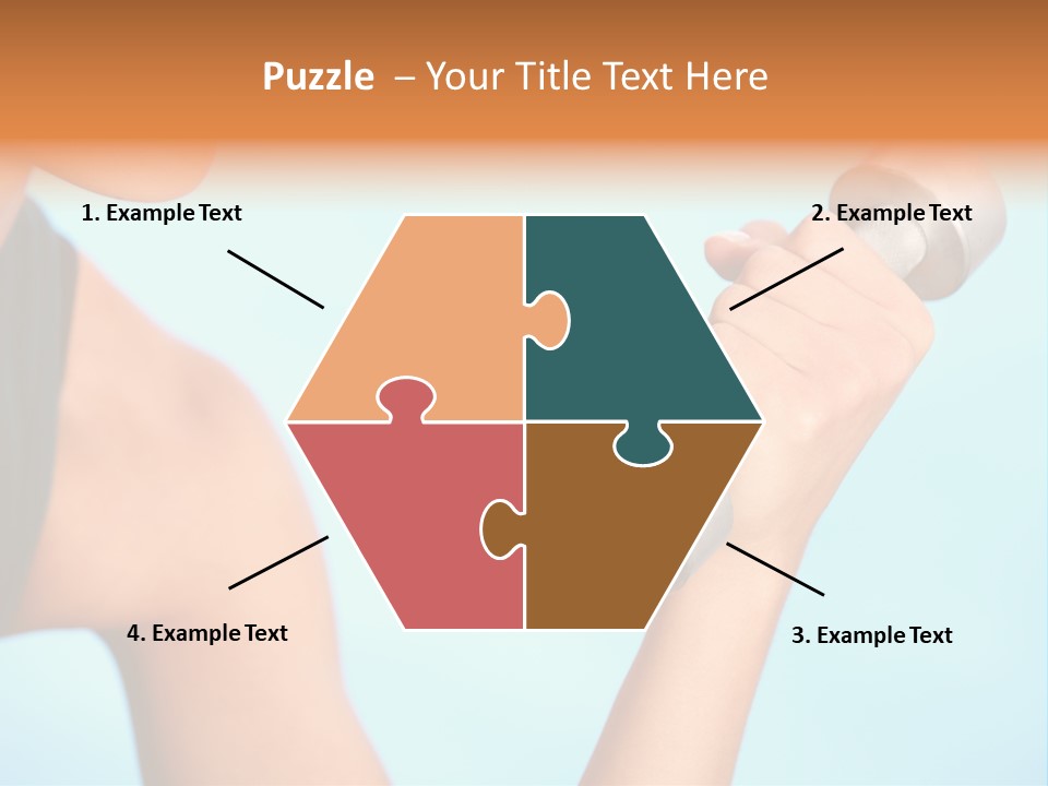 Barbell Weightlifting Healthy PowerPoint Template