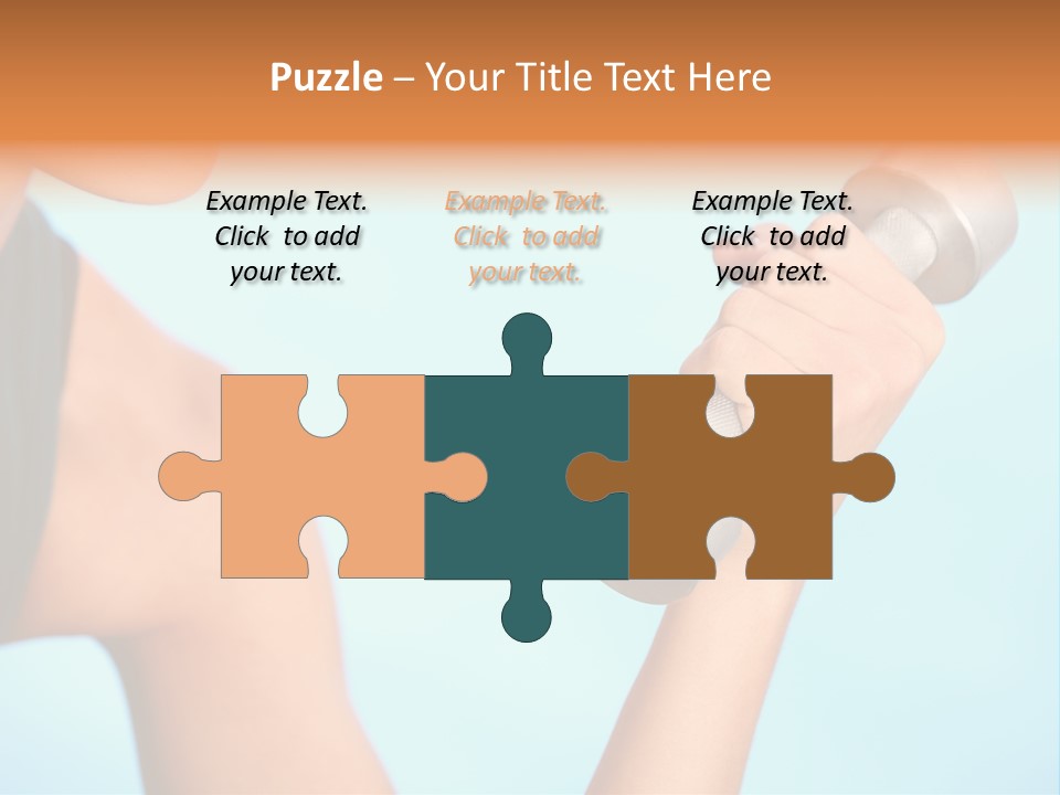 Barbell Weightlifting Healthy PowerPoint Template