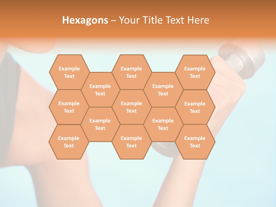 Barbell Weightlifting Healthy PowerPoint Template