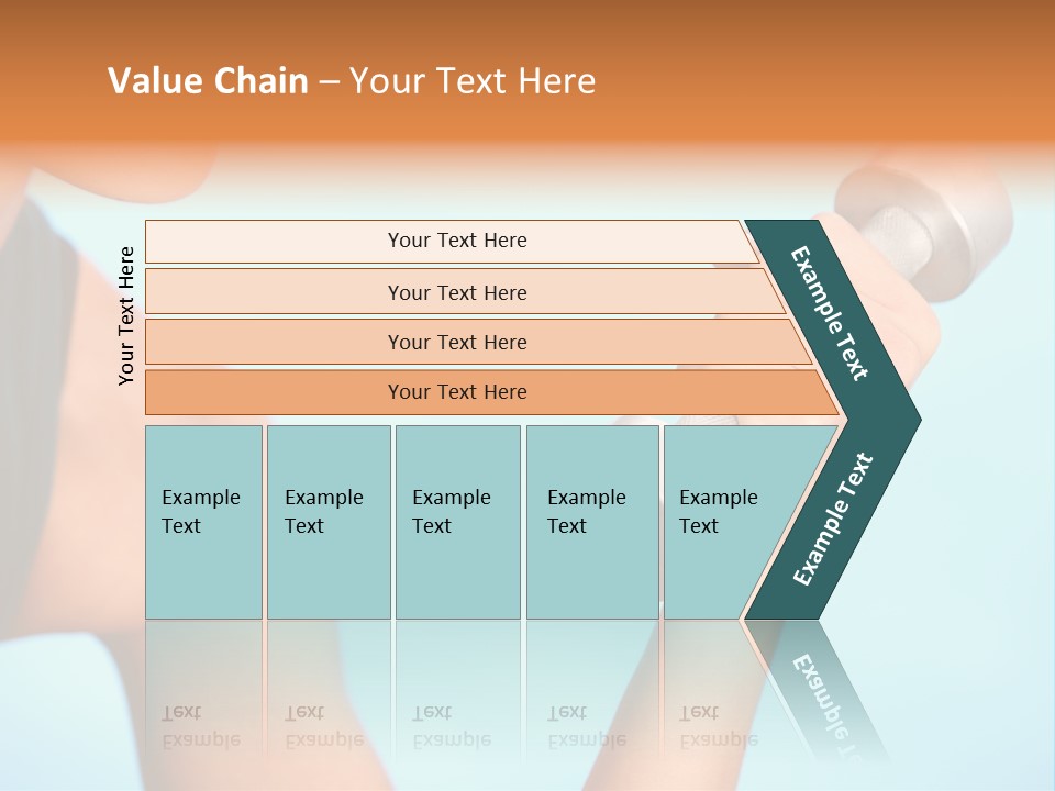 Barbell Weightlifting Healthy PowerPoint Template