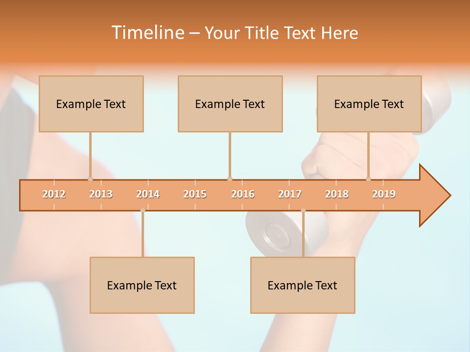 Barbell Weightlifting Healthy PowerPoint Template