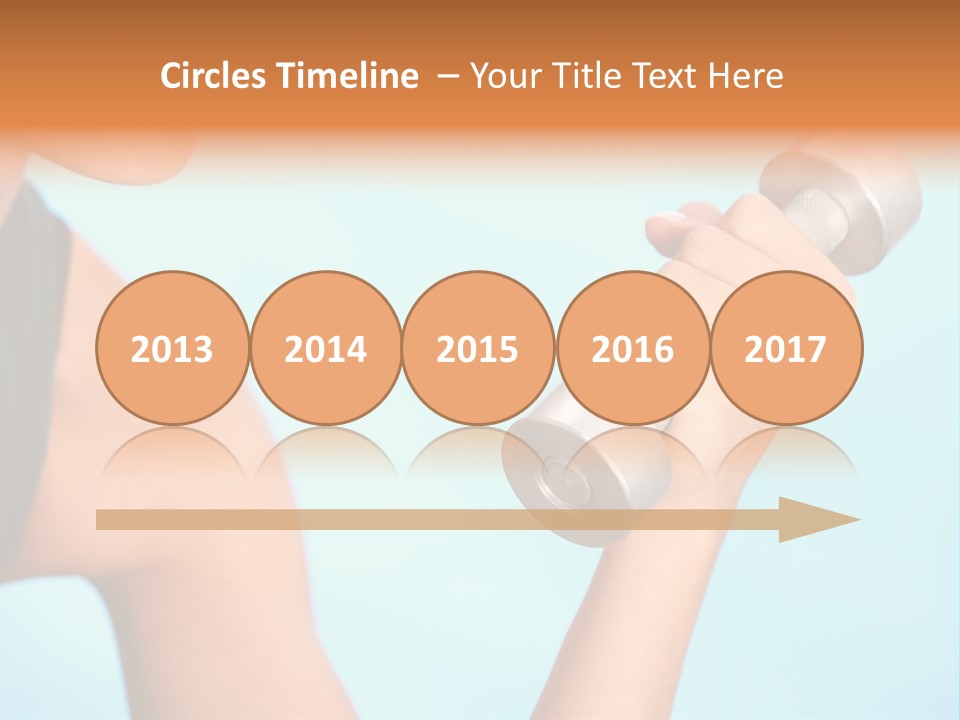 Barbell Weightlifting Healthy PowerPoint Template