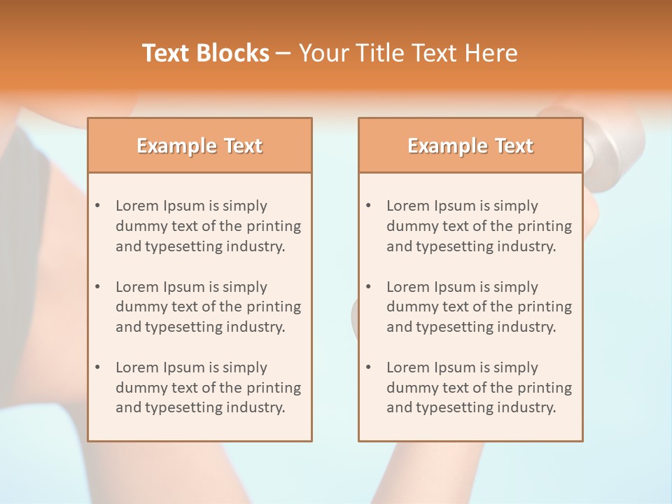 Barbell Weightlifting Healthy PowerPoint Template