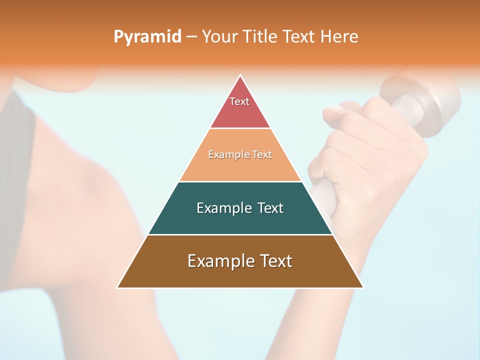 Barbell Weightlifting Healthy PowerPoint Template