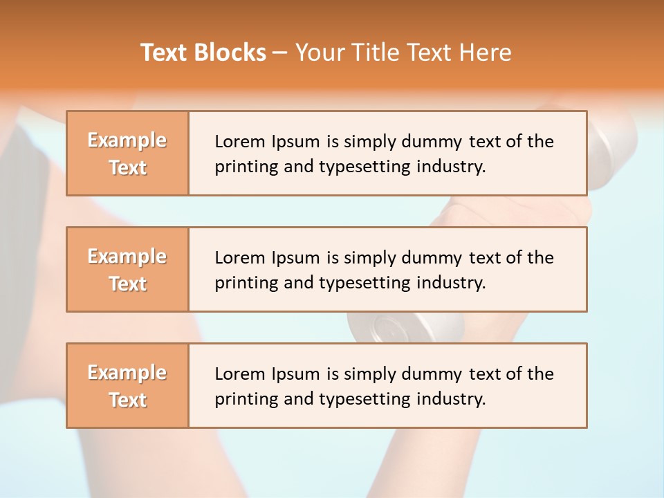 Barbell Weightlifting Healthy PowerPoint Template