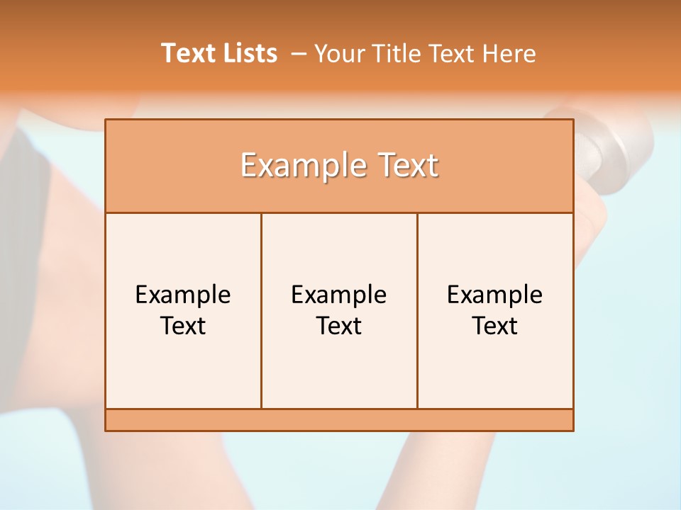 Barbell Weightlifting Healthy PowerPoint Template