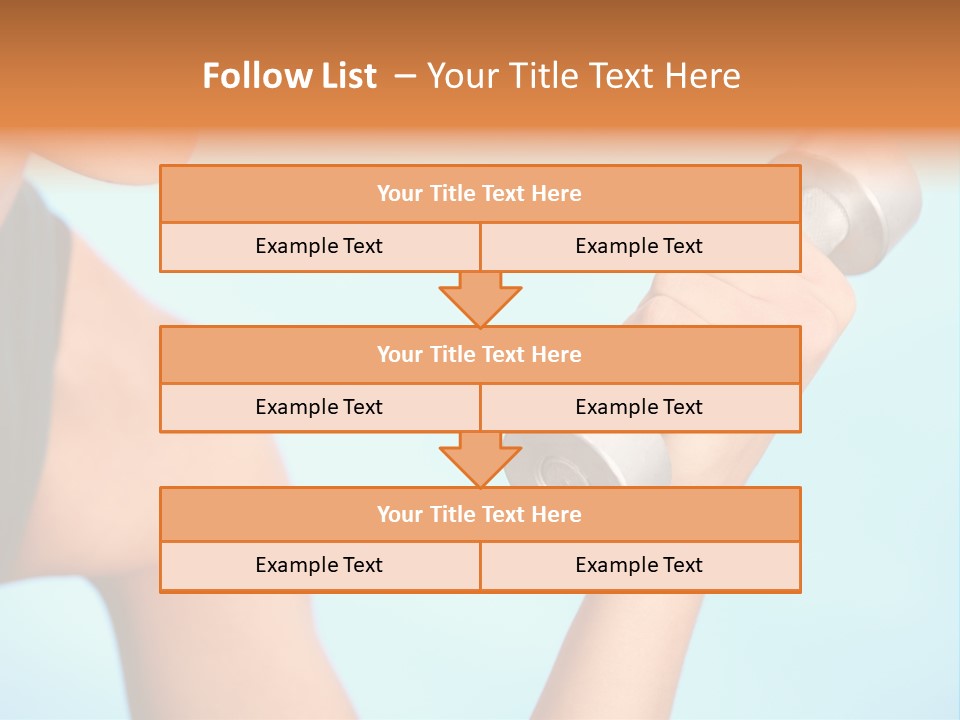 Barbell Weightlifting Healthy PowerPoint Template