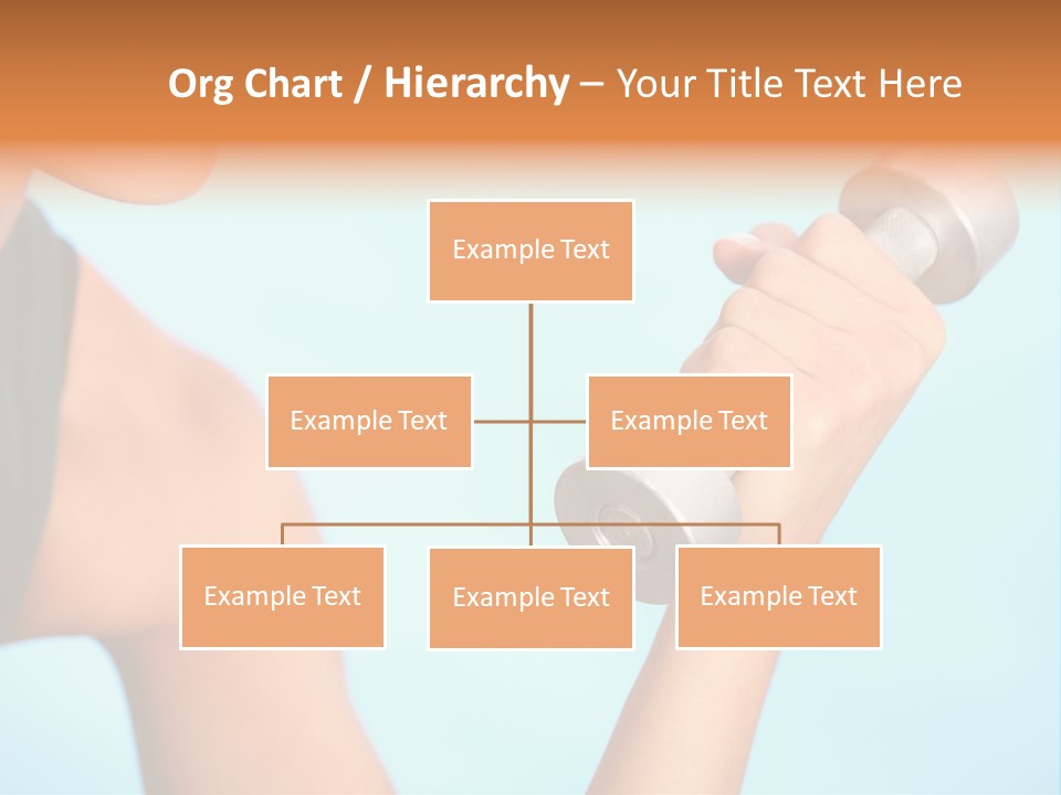 Barbell Weightlifting Healthy PowerPoint Template