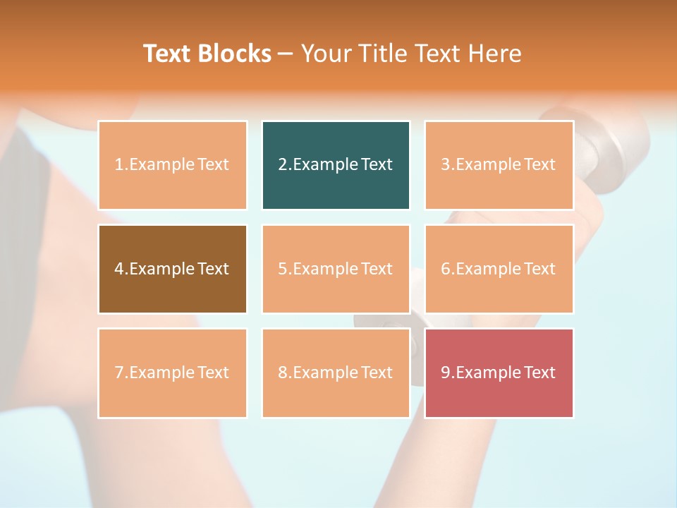 Barbell Weightlifting Healthy PowerPoint Template