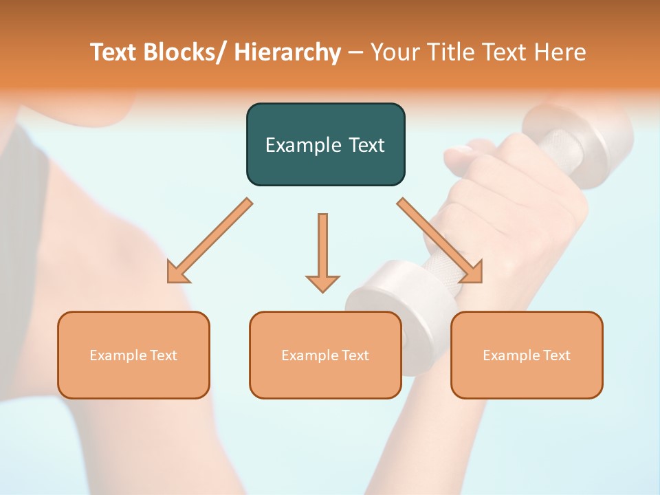 Barbell Weightlifting Healthy PowerPoint Template