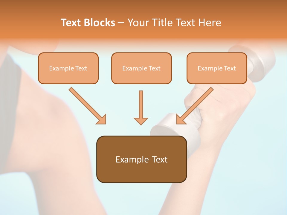 Barbell Weightlifting Healthy PowerPoint Template