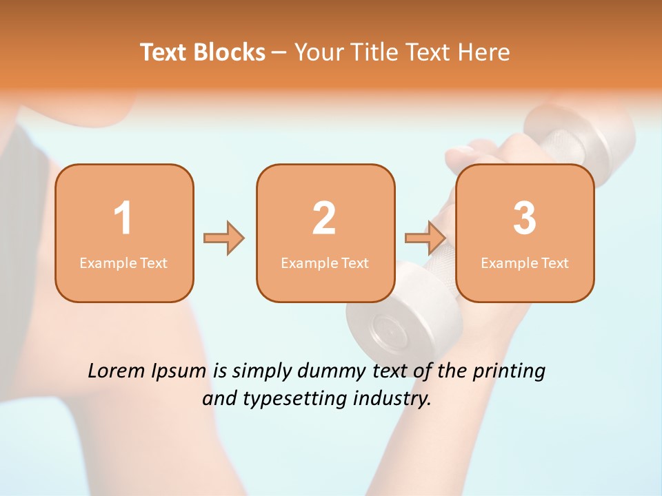 Barbell Weightlifting Healthy PowerPoint Template