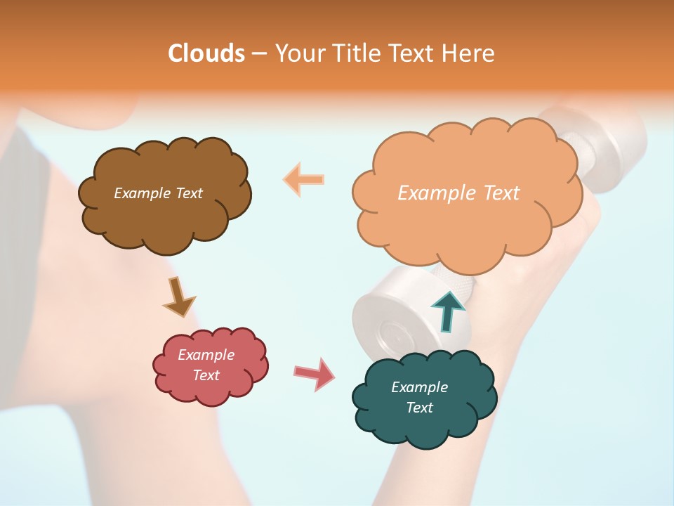 Barbell Weightlifting Healthy PowerPoint Template