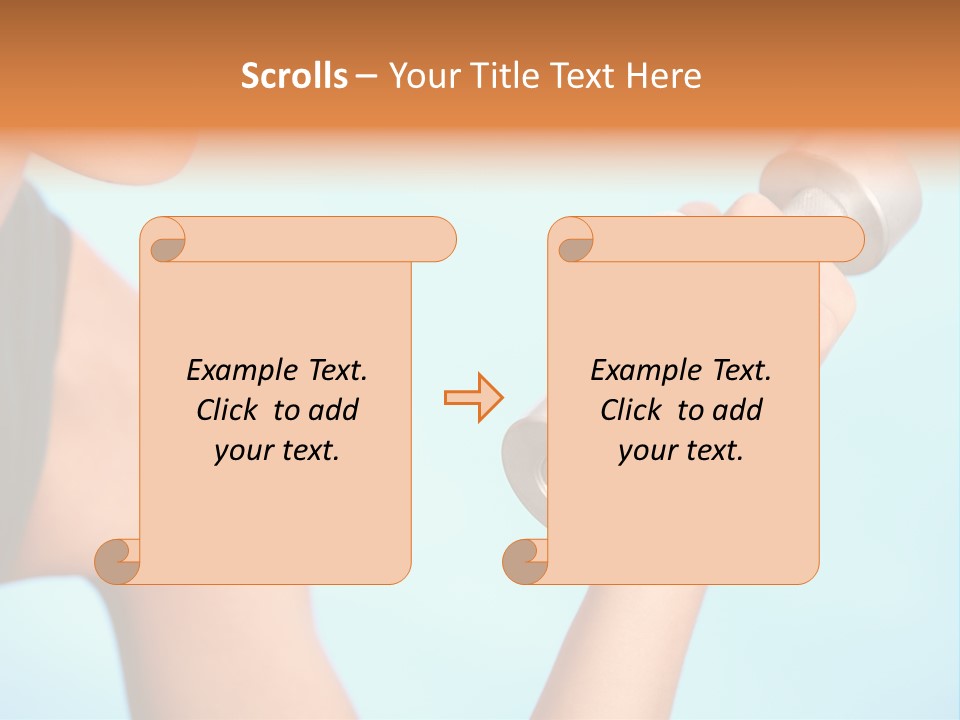 Barbell Weightlifting Healthy PowerPoint Template